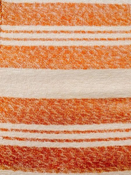 Photo2: M0901P Vintage Japanese Kimono   Off White HANHABA OBI half width sash Stripes Mixed. (Grade B) (2)