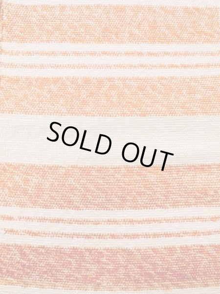 Photo2: M0901P Vintage Japanese Kimono   Off White HANHABA OBI half width sash Stripes Mixed. (Grade B) (2)