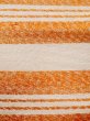 Photo4: M0901P Vintage Japanese Kimono   Off White HANHABA OBI half width sash Stripes Mixed. (Grade B) (4)