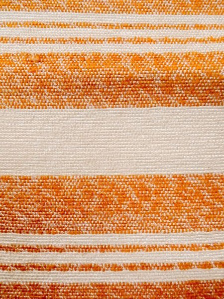 Photo4: M0901P Vintage Japanese Kimono   Off White HANHABA OBI half width sash Stripes Mixed. (Grade B) (4)