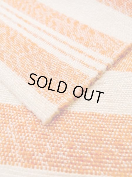 Photo7: M0901P Vintage Japanese Kimono   Off White HANHABA OBI half width sash Stripes Mixed. (Grade B) (7)