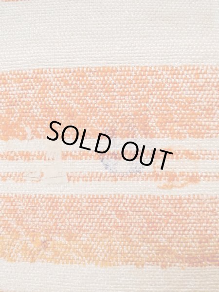 Photo8: M0901P Vintage Japanese Kimono   Off White HANHABA OBI half width sash Stripes Mixed. (Grade B) (8)