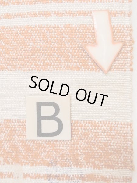 Photo10: M0901P Vintage Japanese Kimono   Off White HANHABA OBI half width sash Stripes Mixed. (Grade B) (10)