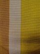 Photo3: M0901Q Vintage Japanese Kimono   Olive HANHABA OBI half width sash Stripes Silk. (Grade D) (3)