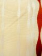 Photo4: M0901V Vintage Japanese Kimono   Off White HANHABA OBI half width sash Abstract pattern Silk. (Grade D) (4)
