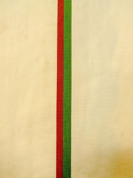 Photo7: M0901V Vintage Japanese Kimono   Off White HANHABA OBI half width sash Abstract pattern Silk. (Grade D) (7)