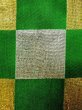 Photo3: M0901W Vintage Japanese Kimono   Green HANHABA OBI half width sash Quadrangle Silk. (Grade C) (3)