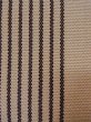 Photo4: M0901Y Vintage Japanese Kimono  Light Brown HANHABA OBI half width sash Line Wool. (Grade B) (4)