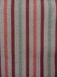 Photo3: M0901Z Vintage Japanese Kimono   Gray HANHABA OBI half width sash Stripes Silk. (Grade B) (3)