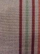 Photo4: M0901Z Vintage Japanese Kimono   Gray HANHABA OBI half width sash Stripes Silk. (Grade B) (4)