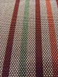 Photo6: M0901Z Vintage Japanese Kimono   Gray HANHABA OBI half width sash Stripes Silk. (Grade B) (6)