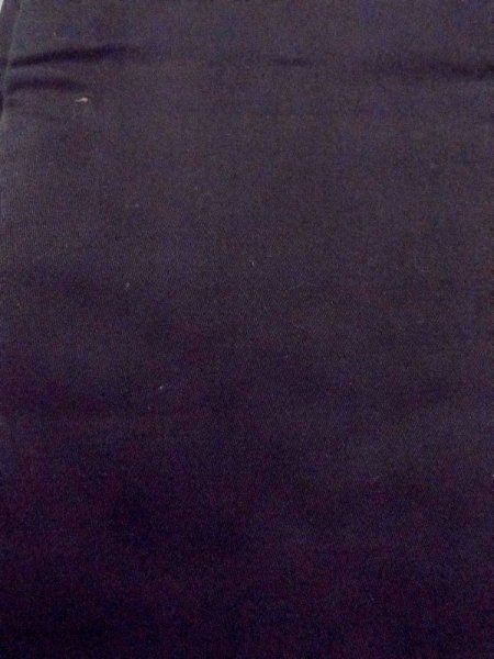 Photo3: Mint M0902A Vintage Japanese Kimono   Black HANHABA OBI half width sash  Cotton. (Grade A) (3)