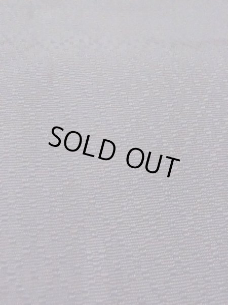 Photo6: M0902B Vintage Japanese Kimono   Black HANHABA OBI half width sash Lozenges Silk. (Grade B) (6)