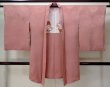 Photo1: M0907B Antique Japanese women  Pale Coral HAORI short jacket / Silk.    (Grade D) (1)