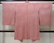 Photo2: M0907B Antique Japanese women  Pale Coral HAORI short jacket / Silk.    (Grade D) (2)