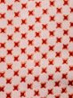 Photo5: M0907C Antique Japanese women Pale Light Coral HAORI short jacket / Silk. Abstract pattern Paper crane pattern  (Grade C) (5)