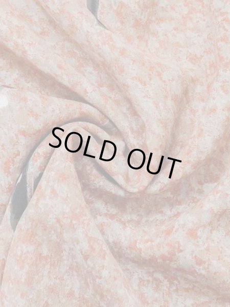 Photo11: M0907F Antique Japanese women   Coral HAORI short jacket / Silk. Tree,   (Grade D) (11)