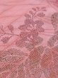 Photo10: M0907I Antique Japanese women   Pink HAORI short jacket / Silk. KIRI paulownia Based woven pattern: Bamboo leaf, Lozenges pattern  (Grade C) (10)