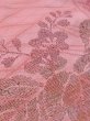 Photo10: M0907I Antique Japanese women   Pink HAORI short jacket / Silk. KIRI paulownia Based woven pattern: Bamboo leaf, Lozenges pattern  (Grade C) (10)
