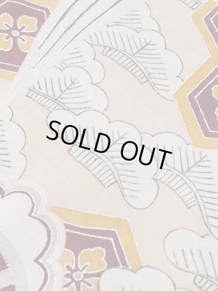 Photo9: M0907J Antique Japanese women   Black HAORI short jacket / Silk. Pine tree/branch/needle,   (Grade C) (9)