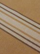 Photo7: M0907O Vintage Japanese women   Beige HAORI short jacket / Silk. Stripes   (Grade C) (7)