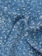 Photo7: M0907Z Vintage Japanese women  Grayish Light Blue HAORI short jacket /  Abstract pattern   (Grade B) (7)