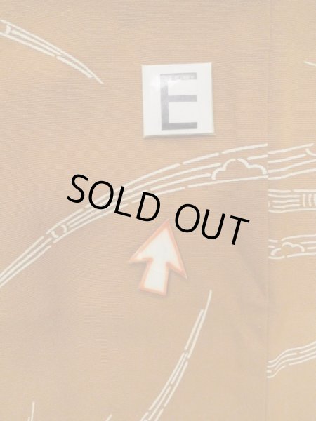 Photo20: M0908A Vintage Japanese women  Dark Green HAORI short jacket / Silk. Chrysanthemum,   (Grade B) (20)