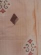 Photo4: M0908B Antique Japanese women  Pale Pink HAORI short jacket / Silk. Lozenges,   (Grade C) (4)
