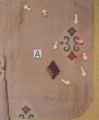Photo15: M0908B Antique Japanese women  Pale Pink HAORI short jacket / Silk. Lozenges,   (Grade C) (15)