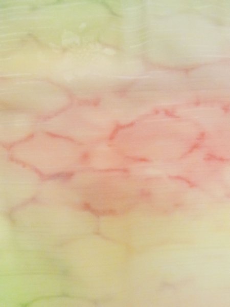 Photo8: M0908D Vintage Japanese women  Pale Pink HAORI short jacket / Synthetic. Abstract pattern   (Grade D) (8)