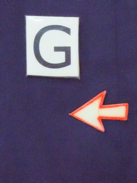 Photo18: M0914C Vintage Japanese women  Vivid Blue YUKATA summer(made in Japan) / Cotton. Butterfly   (Grade C) (18)