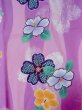 Photo3: M0914E Used Japanese women   Pink YUKATA summer(made in Other than Japan) / Cotton. Flower, Hibiscus pattern  (Grade C) (3)