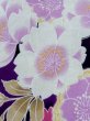 Photo5: M0914F Used Japanese women   Black YUKATA summer(made in Other than Japan) / Cotton. SAKURA cherry blossom   (Grade C) (5)