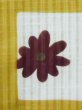 Photo6: M0914G Used Japanese women   Yellow YUKATA summer(made in Other than Japan) / Cotton. Flower,   (Grade D) (6)