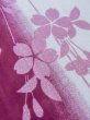 Photo9: M0914J Used Japanese women  Vivid Pink YUKATA summer(made in Other than Japan) / Cotton. Flower,   (Grade B) (9)