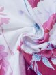 Photo11: M0914J Used Japanese women  Vivid Pink YUKATA summer(made in Other than Japan) / Cotton. Flower,   (Grade B) (11)