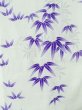 Photo4: M0914L Used Japanese women   White YUKATA summer(made in Other than Japan) / Cotton. Flower,   (Grade C) (4)