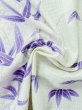 Photo11: M0914L Used Japanese women   White YUKATA summer(made in Other than Japan) / Cotton. Flower,   (Grade C) (11)