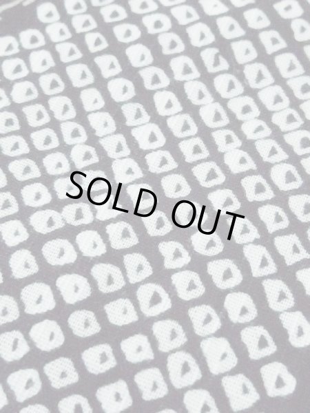 Photo8: M0914Q Used Japanese women   Black YUKATA summer(made in Other than Japan) / Cotton. Peony,   (Grade A) (8)