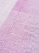 Photo8: M0914T Used Japanese women   Pink YUKATA summer(made in Other than Japan) / Cotton.  Hibiscus pattern, Base woven pattern: Heart pattern  (Grade B) (8)