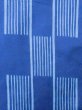Photo6: M0914Z Used Japanese women   Blue YUKATA summer(made in Other than Japan) / Cotton. Line, Rabbit pattern  (Grade B) (6)