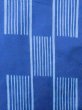 Photo6: M0914Z Used Japanese women   Blue YUKATA summer(made in Other than Japan) / Cotton. Line, Rabbit pattern  (Grade B) (6)