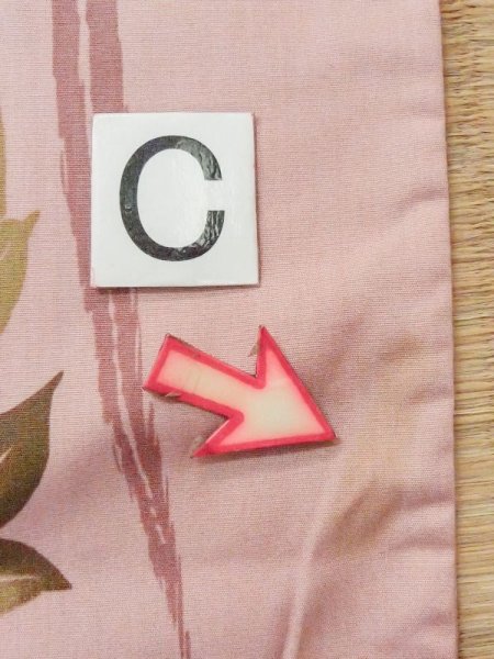 Photo14: M0915A Used Japanese women Light Grayish Coral YUKATA summer(made in Other than Japan) / Cotton. Line, Morning glory pattern  (Grade C) (14)