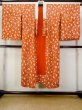 Photo1: M0922A Antique Japanese women   Red JUBAN undergarment / Silk. House,   (Grade B) (1)