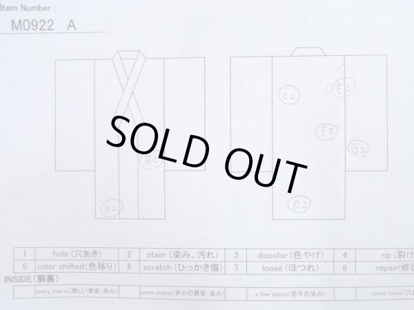 Photo13: M0922A Antique Japanese women   Red JUBAN undergarment / Silk. House,   (Grade B) (13)