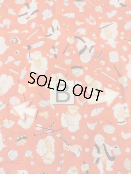 Photo15: M0922A Antique Japanese women   Red JUBAN undergarment / Silk. House,   (Grade B) (15)