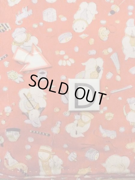 Photo17: M0922A Antique Japanese women   Red JUBAN undergarment / Silk. House,   (Grade B) (17)