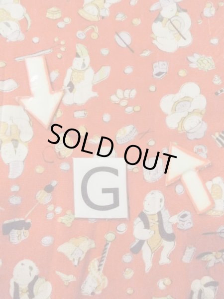 Photo20: M0922A Antique Japanese women   Red JUBAN undergarment / Silk. House,   (Grade B) (20)