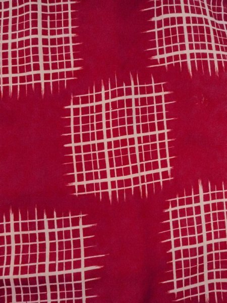 Photo3: M0922B Antique Japanese women   Ivory JUBAN undergarment / Silk. Flower,   (Grade C) (3)