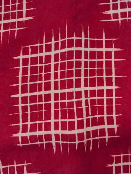 Photo6: M0922B Antique Japanese women   Ivory JUBAN undergarment / Silk. Flower,   (Grade C) (6)